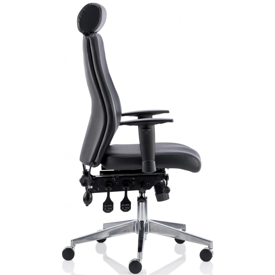 Chiro Curve 24 Hour Leather Posture Office Chair 